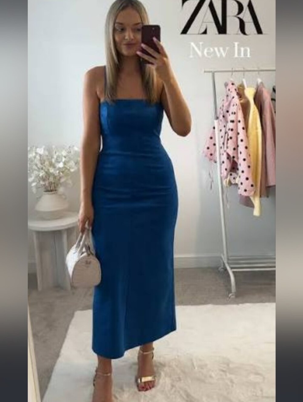 ZARA Faux Suede Dress
